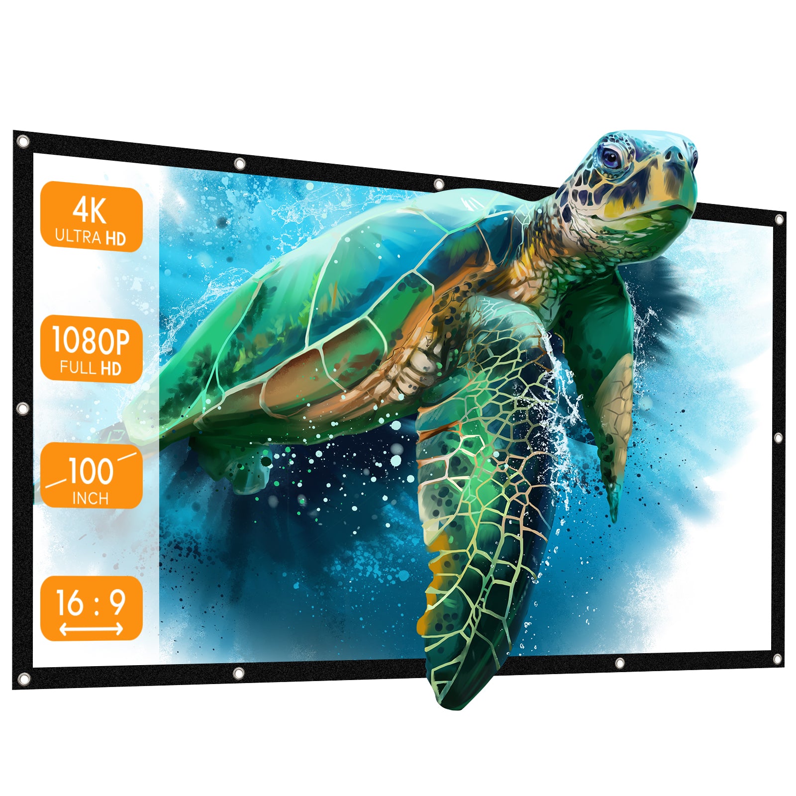 APEMAN PS100 inch HD Portable Projector Screen