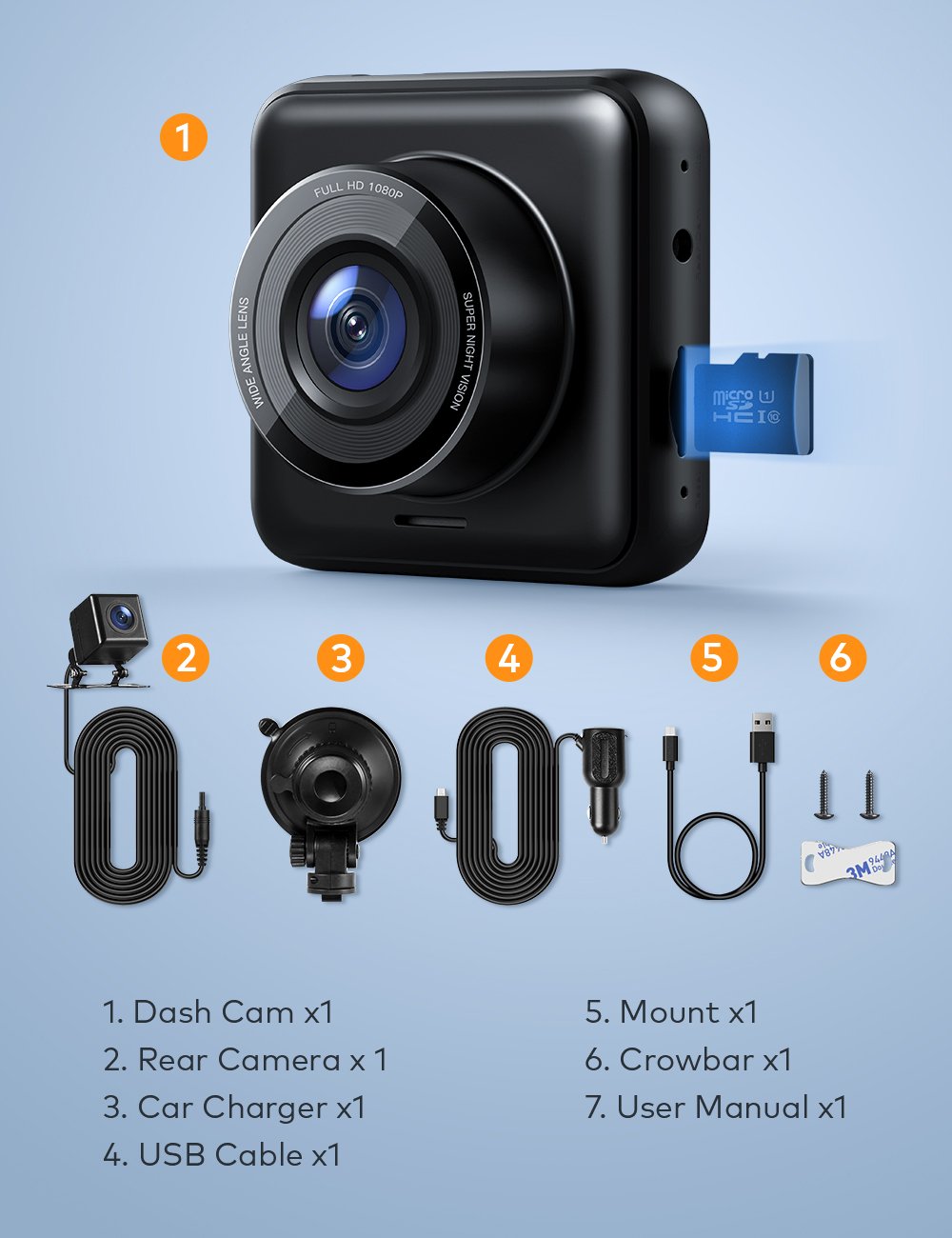 apeman C420D Dual Dash Cam